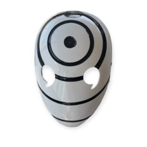 Ninja Anime Obito Tobi Mask Japanese Cosplay Masquerade Accessories Party, White - Picture 1 of 6
